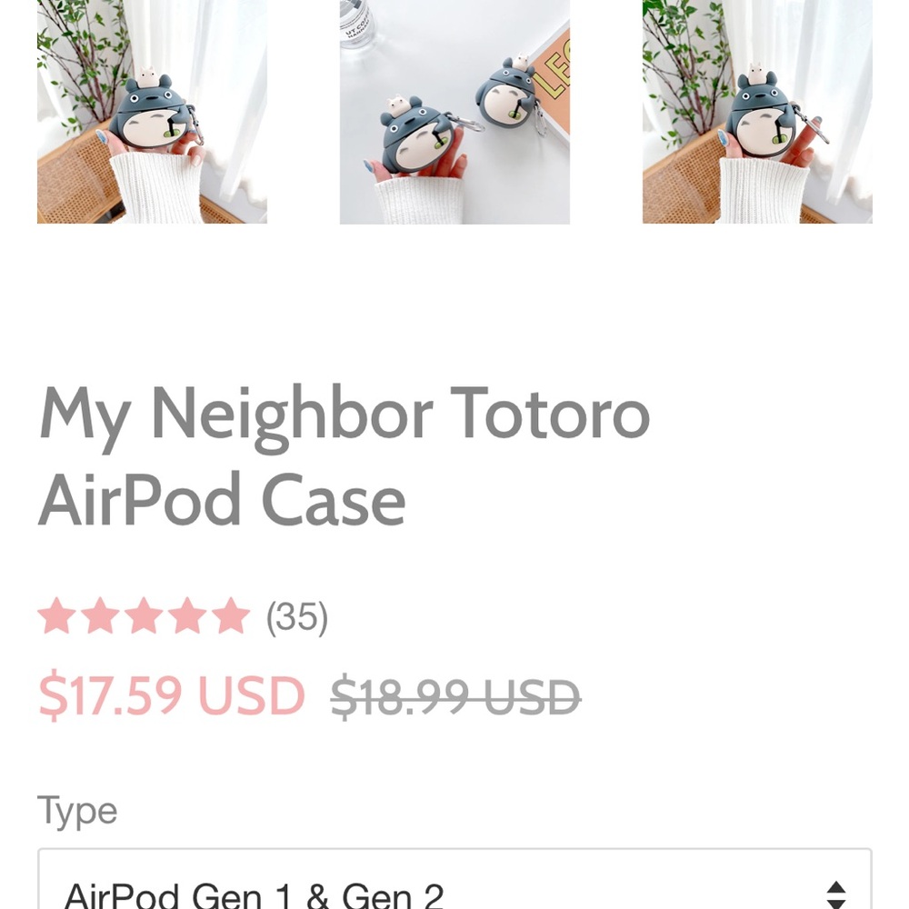 Totoro air pod case - Picture 5 of 9